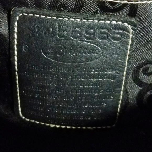 Brighton Pebble leather brown and black handbag - Picture 4 of 6